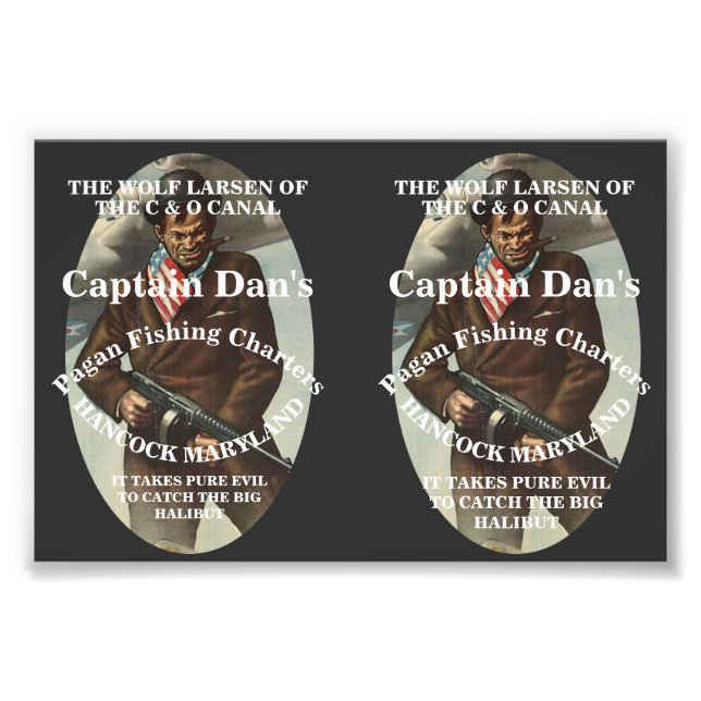 IMPRESSION PHOTO CAPITAINE DAN LE LOUP LARSEN DU CANAL C & O (Devant)