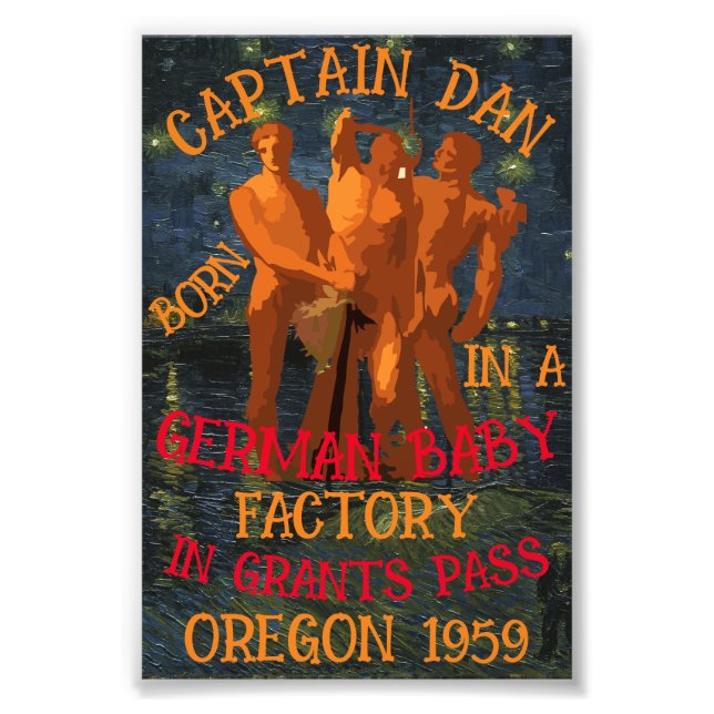 Impression Photo Capitaine Dan né Allemand Baby Factory Grants Pass (Devant)