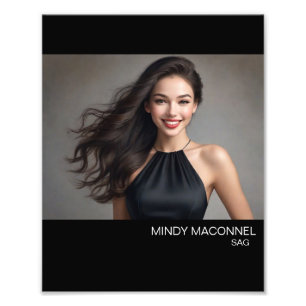 Impression Photo Capture d'écran de l'actrice hollywoodienne Landsc