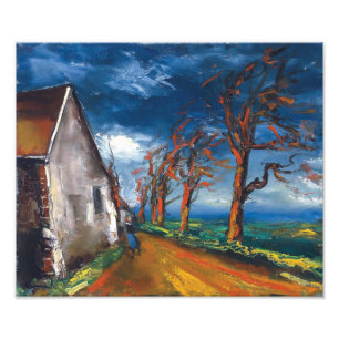 Impression Photo Caractère sur un village St.   Maurice de Vlaminck
