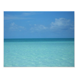Impression Photo Caraïbes Horizon Tropical Turquoise Bleu