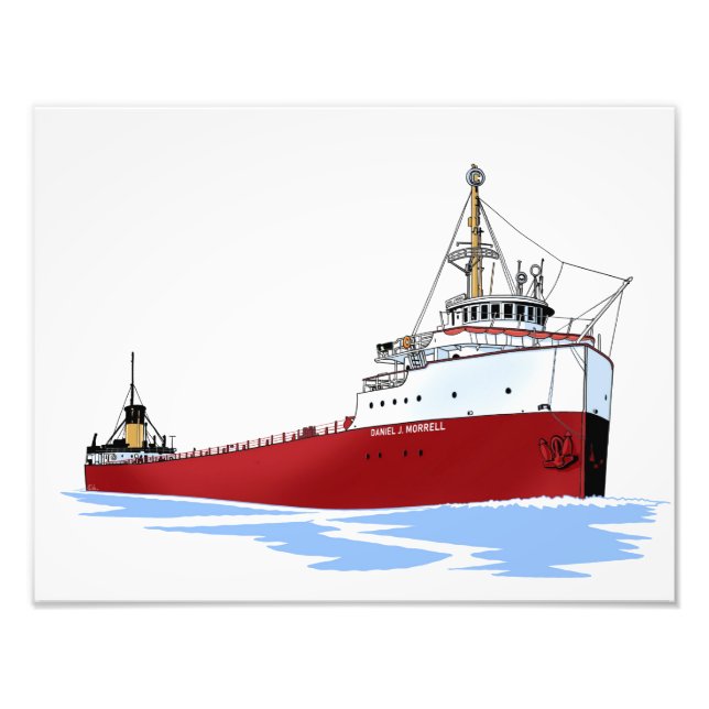 Impression Photo cargo des Grands Lacs Daniel J. Morrell (Devant)