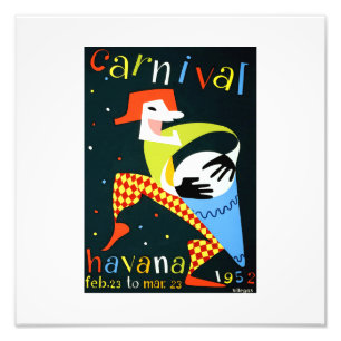 Impression Photo Carnaval d'affiches de voyage Vintage