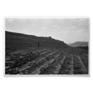Impression Photo Carrière de calcaire d'amphithéâtre en Crimée