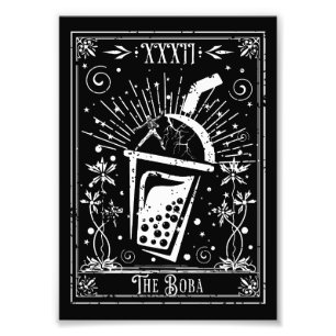Impression Photo Carte Boba Tea Tarot