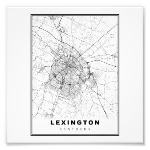 Impression Photo Carte de Lexington