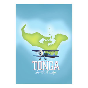 Impression Photo Carte des Tonga