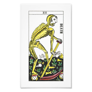 Impression Photo Carte Tarot Décès
