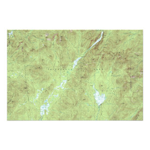Impression Photo Carte topographique du Mont Marcy - Adirondack Par
