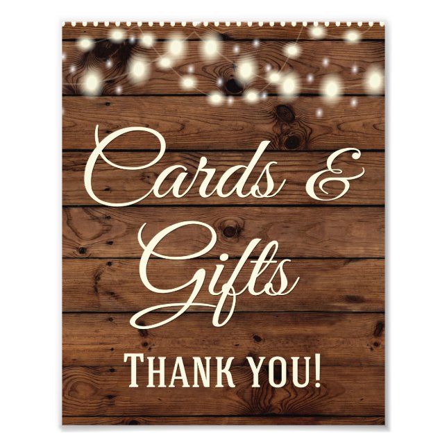 Impression Photo Cartes, Cadeaux, Panneau Mariage, Décor Mariage, R (Devant)