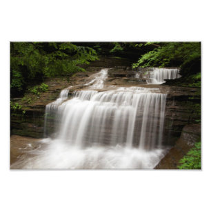 Impression Photo Cascade dans Buttermilk Falls State Park, New York
