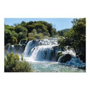 Impression Photo Cascade dans le Parc national de Krka - Dalmatie, 