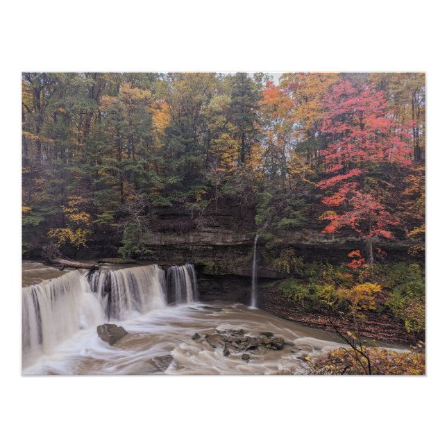 Impression Photo Cascade d'automne à Cleveland (Devant)