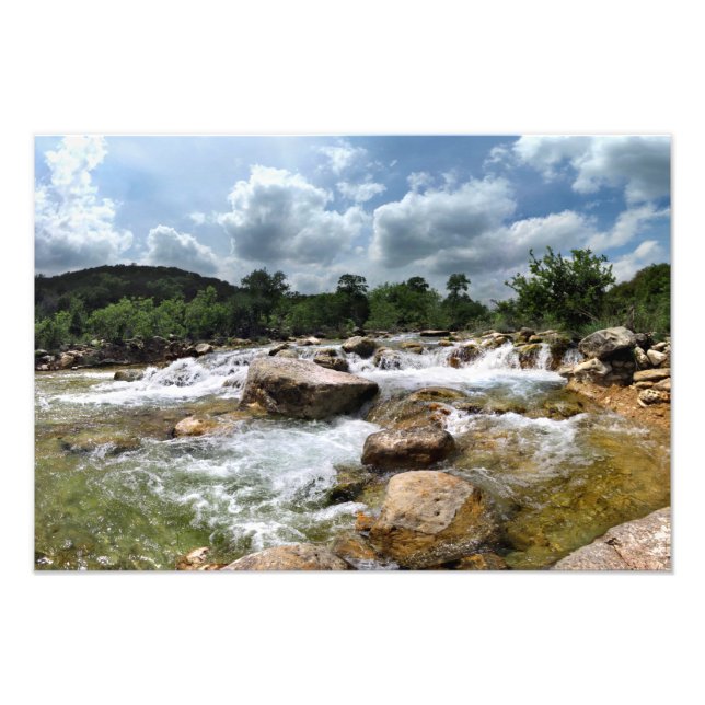 Impression Photo Cascades de la ceinture de verdure de Barton Creek (Devant)