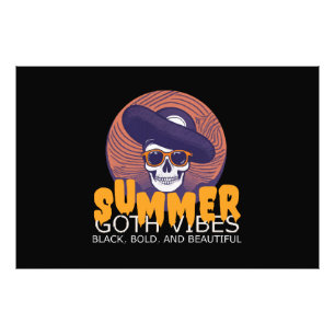 Impression Photo casquette d'été crâne