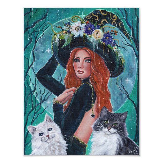 Impression Photo Cassandra Halloween sorcière par Renee Lavoie (Devant)