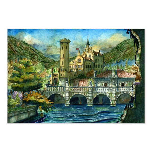 Impression Photo Castillo Mágico en el Lago (Devant)