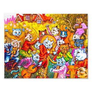 Impression Photo Cat Musical Band