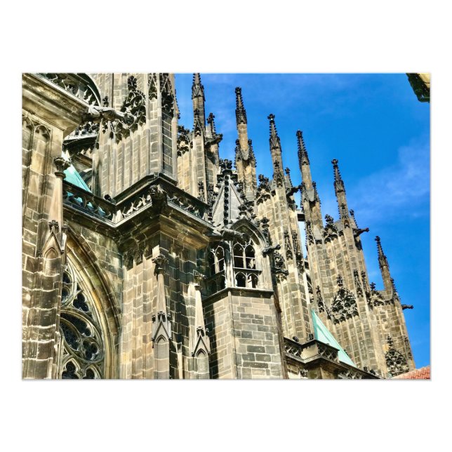 Impression Photo Cathédrale Saint-Vitus - Prague, République Tchèqu (Devant)