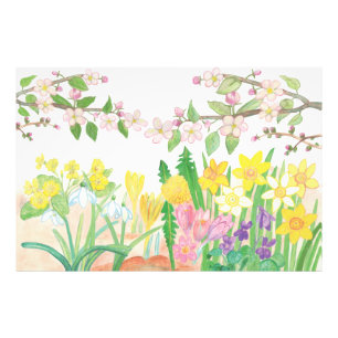 Impression Photo Ce sont les fleurs de printemps qui rayonnent la j