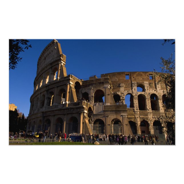 Impression Photo Célèbre Colisée à Rome Italie (Devant)