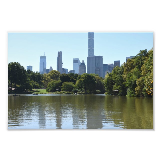 Impression Photo Central Park Lake New York City Architecture NYC (Devant)