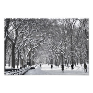 Impression Photo Central Park Mall Winter Scene