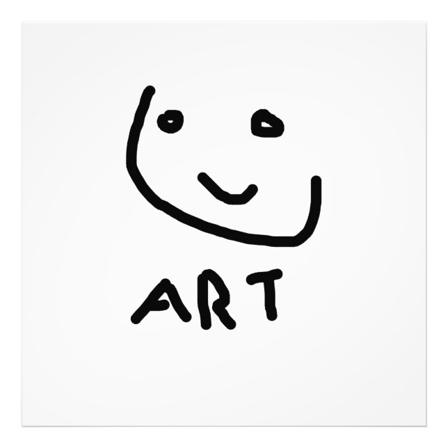 Impression Photo C'est de l'art, un drôle de visage (Devant)