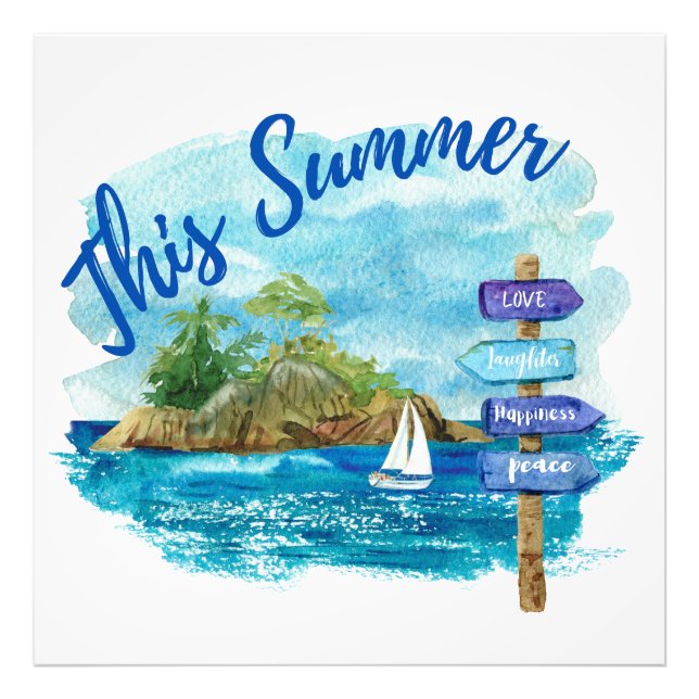 Impression Photo Cet été (Devant)