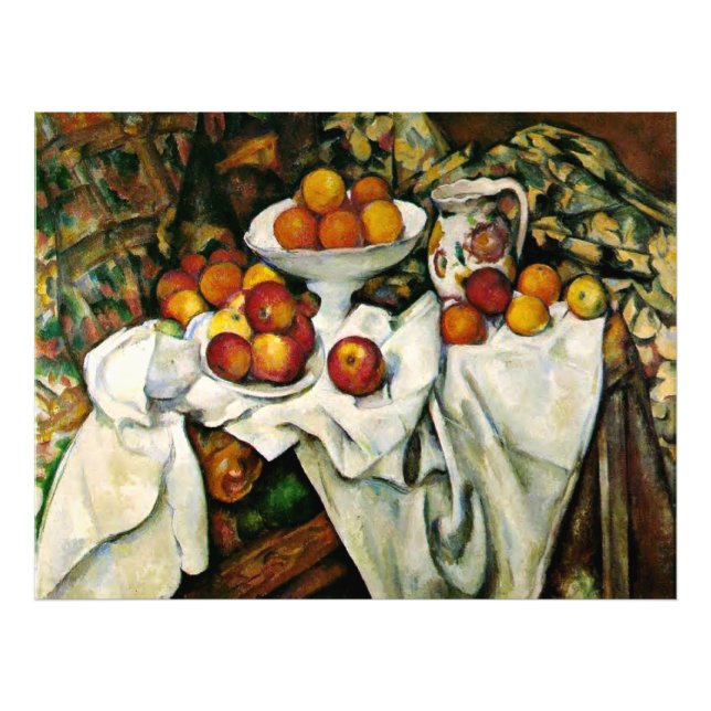 Impression Photo Cezanne - Pommes et Oranges (Devant)