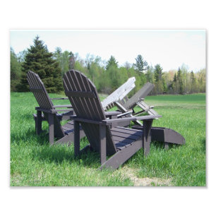 Impression Photo Chaises Adirondack