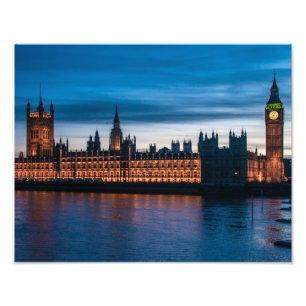 Impression Photo Chambres du Parlement et de Big Ben, Londres,