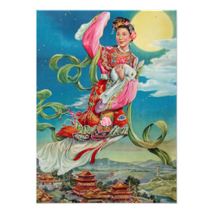 Impression Photo Chang'e s'envole vers la lune