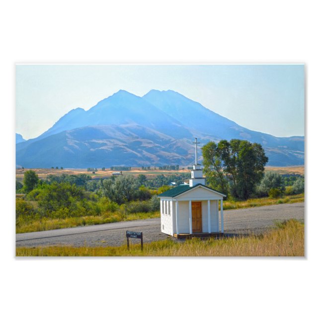 Impression Photo Chapelle de la Vallée du Paradis, Montana (Devant)