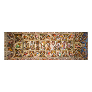Impression Photo Chapelle Sixtine Plafond par Michel-Ange