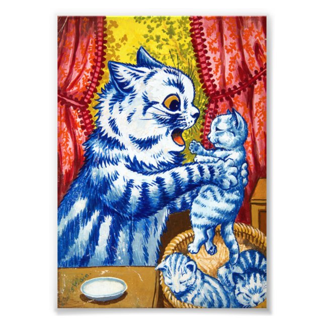 Impression Photo Chat et ses chatons (Devant)