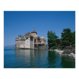 Impression Photo Château Chillon, Lac Léman, Canton de Vaud,