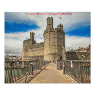 Impression Photo Château de Caernarfon Wales.