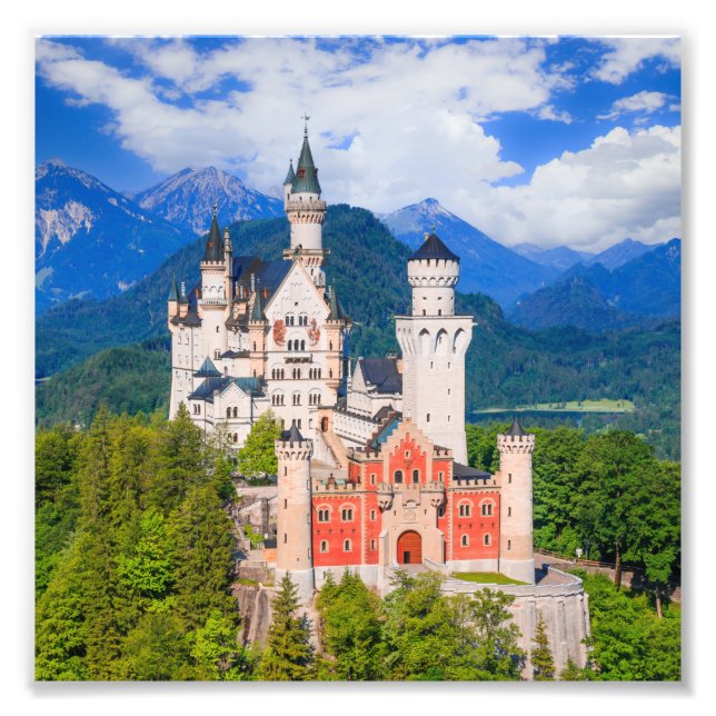Impression Photo Château de Neuschwanstein Allemagne (Devant)