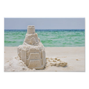 Impression Photo Château de sable de Pensacola Beach
