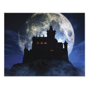 Impression Photo Château d'Imaginaire la nuit