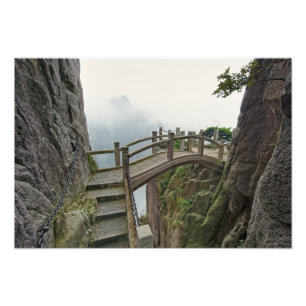 Impression Photo Chemin et petit pont, Mont Jaune,