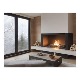 Impression Photo Cheminée à la maison