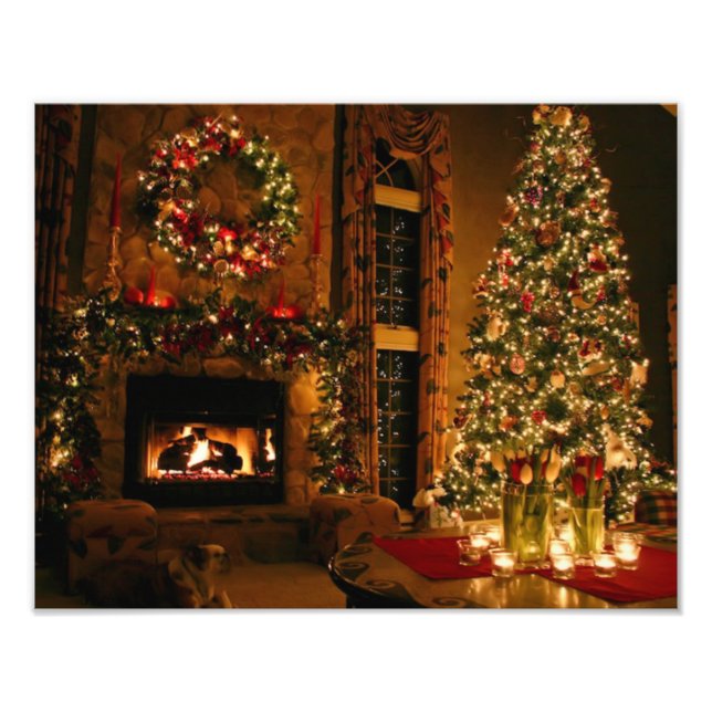 Impression Photo Cheminée de Noël (Devant)
