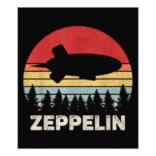 Impression Photo Chemise Vintage Rétro Zeppelin Dirigeable Aéronef