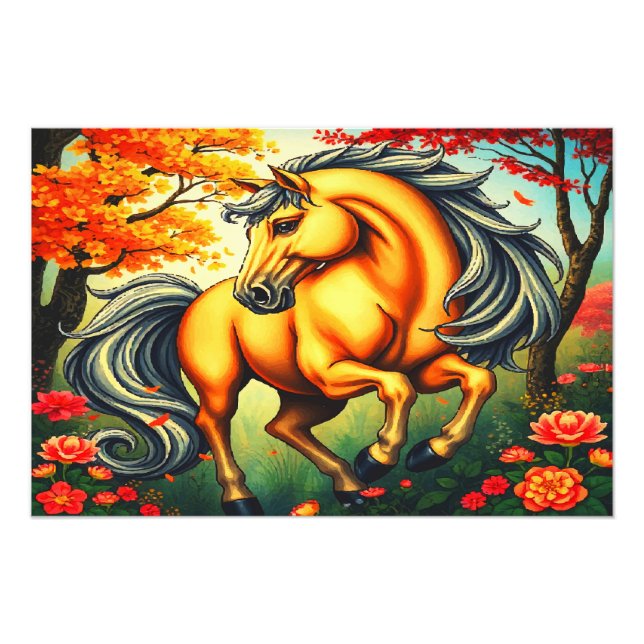 IMPRESSION PHOTO CHEVAL ÉTONNANT (Devant)