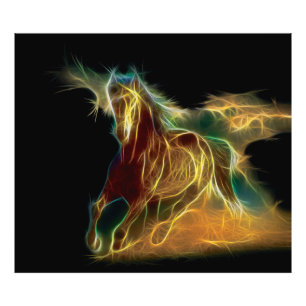 Impression Photo Cheval fractal