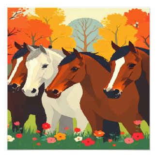 IMPRESSION PHOTO CHEVAUX-FAMILLE.