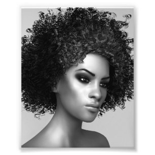 Impression Photo Cheveux d'Afro
