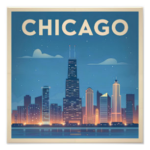 Impression Photo Chicago USA vintage